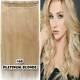 100% Real Remy Human Hair Extensions Clip In One Piece Hair Band 3/4full Head Us