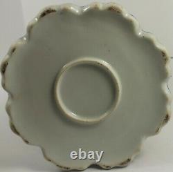 12 Antique Porcelain Tankard / Ewer Cobalt Blue Gold Enamel Moriage Nippon