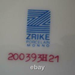 12 Pristine ZRIKE Cobalt Blue Rim Charger Lay Plates with Gold Trim 12 1/8
