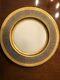 12 Rare Vintage Lenox Cobalt/gold Encrusted Dinner Charger Plates, #1830/m30