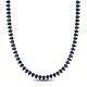 14k White Gold Plated Pear Cut Lab Created Sapphire 22 Women's Tennis Necklace
