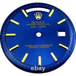 1962 Rolex Cobalt glossy Blue Piepan President Day Date Watch Dial 1801 1803