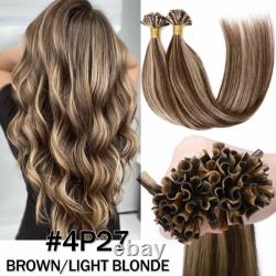 200G 200S Fusion Pre Bonded Keratin Nail U Tip Remy Human Hair Extensions THICK