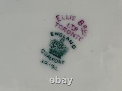 2- Vintage, Coalport, English Ellis Bros, Plate/soup, Cobalt Blue & Gold. 10