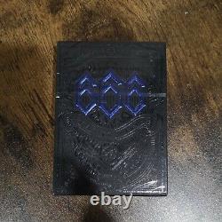 666 Cobalt Blue Gilded Playing Cards Riffle Shuffle New & Sealed Rare Deck