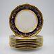 8 Raynaud Limoges Cobalt And Gold Grand Siecle Dessert Plates Retail 1120.00 Ea