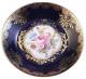 Antique 19thc Meissen Porcelain Cobalt Blue & Gold & Floral Saucer Porzellan