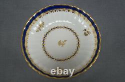 Antique Derby Cobalt & Gold Tea Bowl Coffee Cup & Saucer Trio Circa 1782-1800 B