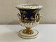 Antique Early Derby Porcelain Cobalt Blue & Gold Miniature Urn Vase Potpourri