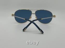 Authentic FRED FG40010U 30V Gold withBlue Tortoise Sunglasses 61-12-140mm