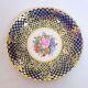 Aynsley England Pink Rose Signed By Bailey Gold Cobalt Blue Saucer Only