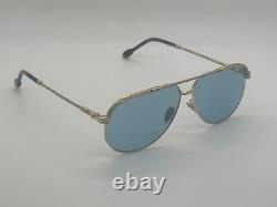 BRAND NEW FRED SUNGLASS FG40024U 30V GOLD WithBLUE LENS 60-11-150mm