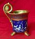 Beautiful Antique 19th Century Paris Gold & Cobalt Demitasse Cup With Nude Figure
