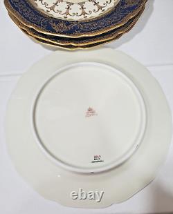 Bohemia Royal Ivory Cobalt Blue and Gold Plate Made in Czechoslovakia 10.5'