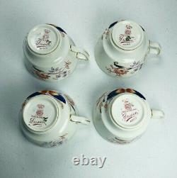 Booths Fresian Tea Cups Saucers Sets SET 8 Imari A8022 ENGLAND Antique