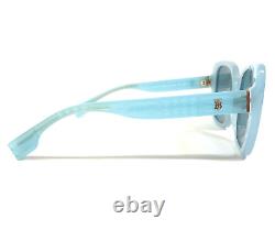 Burberry Sunglasses Helena B4371 4086/80 Clear Baby Blue Gold Frames Blue Lenses