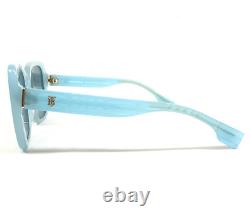 Burberry Sunglasses Helena B4371 4086/80 Clear Baby Blue Gold Frames Blue Lenses