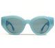 Burberry Sunglasses Meadow B4390 4086/80 Clear Baby Blue Gold With Blue Lenses