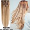 Clearance Clip In Human Hair Extensions Full Head 100% Real Remy Hair 8pcs Weft