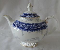 COALPORT Teapot Tea Pot DALEMERE Cobalt Blue Gold Rims