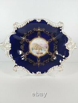 Coalport Cobalt Blue & Gilded Display Plate