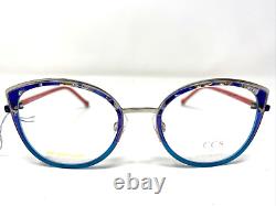 Coco Song CCS171 Col. 3 52-19-140 24k Gold insert Full Rim Eyeglasses Frame WB11