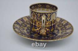 Copeland Spode Cobalt Blue & Heavy Gold Tea Cup And Saucer Set (7552)