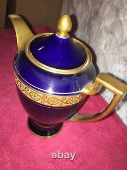 Echt Cobalt Bavaria Waldershof Germany Gold 22K Coffee / Tea Pot