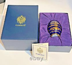 FABERGE EGG EIFFEL TOWER limited edition cobalt gold porcelain authentic signed