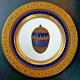 Faberge Imperial Heritage Cobalt Blue And Gold 7.75 Salad Plate