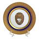 Faberge Imperial Heritage Cobalt Blue Gold 7 7/8 Salad Plate Peter The Great
