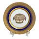 Faberge Imperial Heritage Cobalt Blue Gold 7 7/8 Salad Plate Renaissance