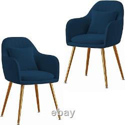 Furniture Velvet Chiars Living Dining Room Set 2 Accent Arm Chairs Upholstered