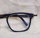 Handmade Ovvo Optics 3904 14k Gold / Navy Blue Ash Titanium Eyeglass Frames