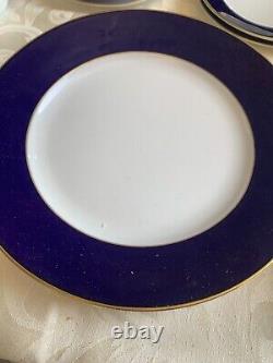Heinrich porcelain 44 Pieces Cobalt Blue And Gold Dinner Set For 8. New In Box
