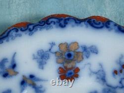 IMARI Ironstone Mulberry Cabinet Plate Handled Platter Cobalt Gold Blue Rust