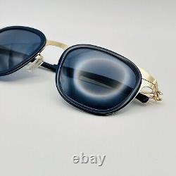 Ic Berlin Sunglasses Men Women Oval Blue Gold Mod. S3 Rummelsburg New