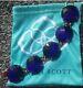 Kendra Scott Cassie Cobalt Blue Cats Eye Gold Chunky Bracelet Fashion Jewelry Ks