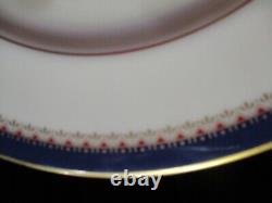 Lenox Presidential Collection Jefferson Cobalt Blue Band Red Gold 9 Dinner Plate