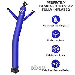 MOUNTO 20ft Blue Inflatable Dancer Sky Puppet Dancer with 1hp 18inch Blower