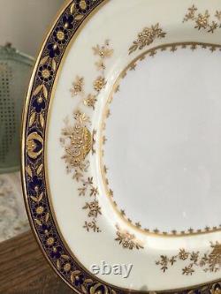 Minton Dynasty Cobalt Blue & Gold 13'' Oval Serving Platter England