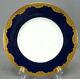 Minton Pa8796 Cobalt Blue & Gold Encrusted Floral 10 1/8 Inch Plate Circa 1914