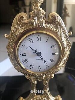 Mod Brev Made In Italy Cobalt Blue & Gold Clock Size 11 Inch