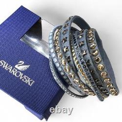 NEW Swarovski slake bracelet stars gold 5285534 Retired new with box