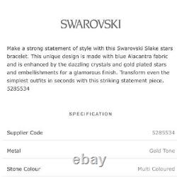 NEW Swarovski slake bracelet stars gold 5285534 Retired new with box