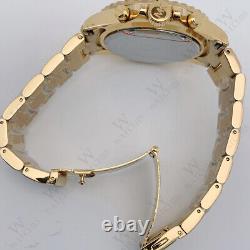 New Michael Kors MK8267 Everest Gold Tone Stainless Steel Bracelet Men's Watch