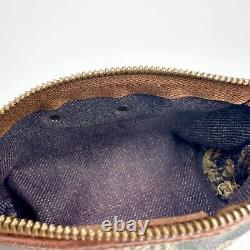 RARE! CELINE Paris Macadam Pouch Purse Denim Authentic