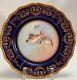 Royal Doulton For Tiffany & Co Fish Plate Cobalt Blue & Gold 1901-1922 Signed