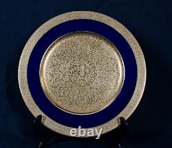 Rare Antique Lenox Cobalt Blue & Gold Smooth 1830v58b1 Dinner Plate 10 1/2 Mint