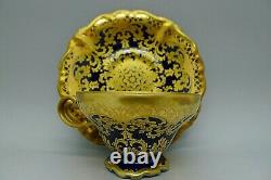 Rare Rosenthal Antique Cobalt Blue & Encrusted Gold Boxed Set Of Cups & Saucers
